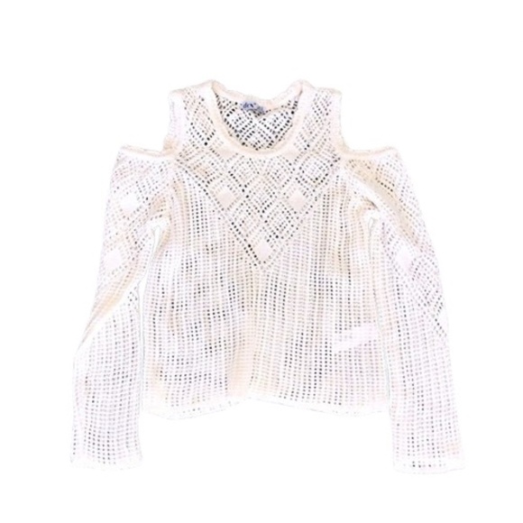 Dex ✦ Cut Out Shoulders Unworn White Sweater (M) - Picture 3 of 4